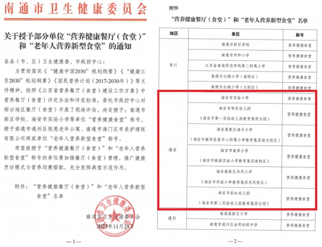 海安一幼：喜报！通过验收